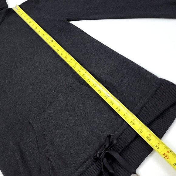Lululemon Sweet Savasana Pullover Knit Cashmere Hoodie Heathered Black Size S - Picture 14 of 16
